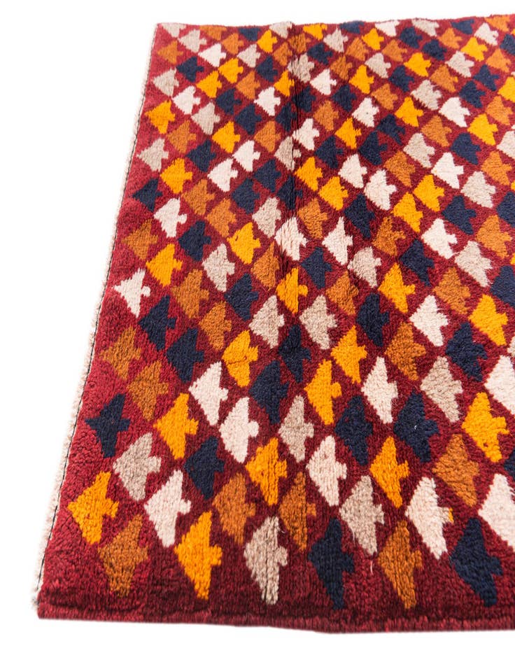 Detail image of  2' 9 x 4' 5  Hand Knotted Balouch Wool Rug