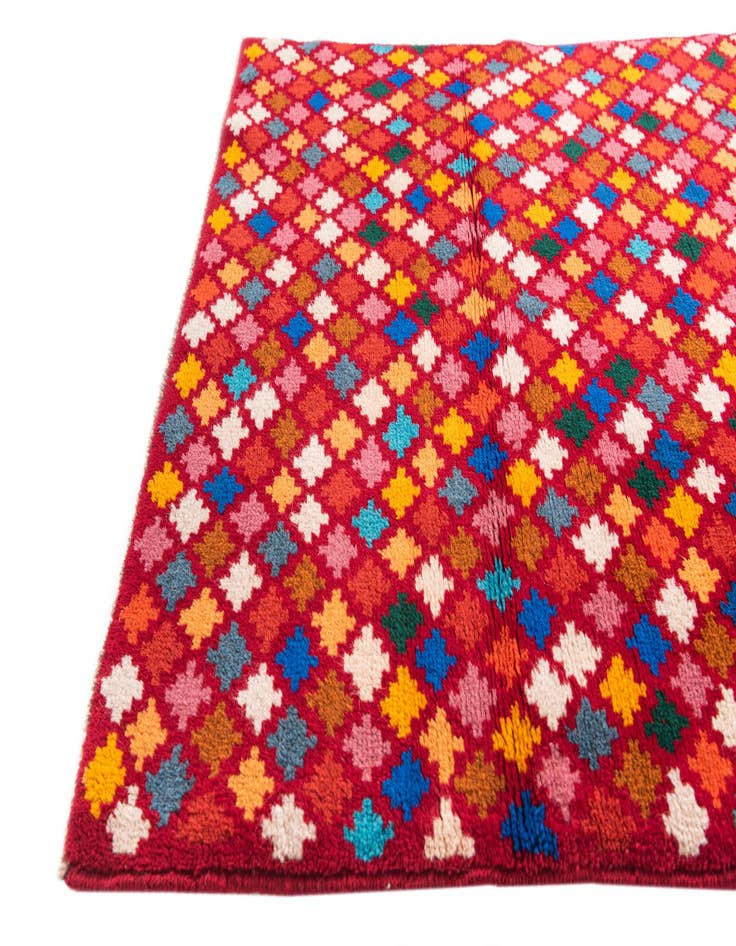 Detail image of  3' x 4' 7  Hand Knotted Balouch Wool Rug