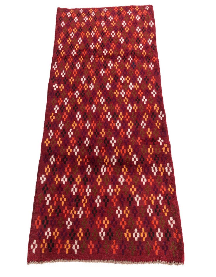 Detail image of  3' x 4' 6  Hand Knotted Balouch Wool Rug