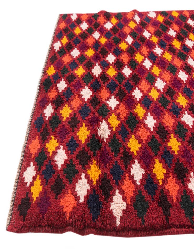 Detail image of  3' 1 x 4' 4  Hand Knotted Balouch Wool Rug