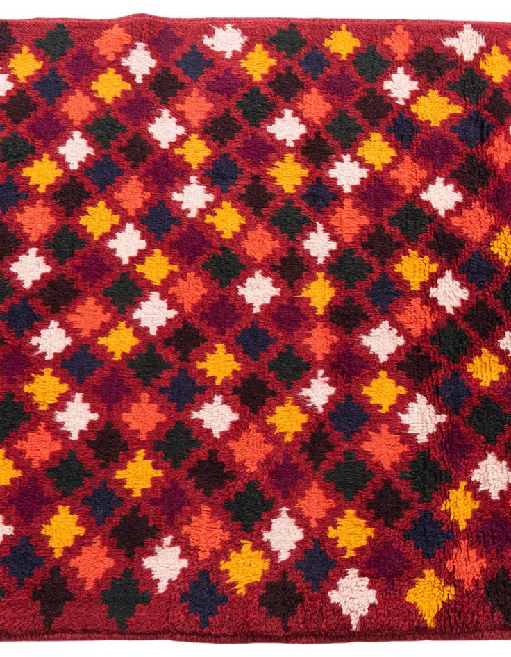 Detail image of  3' 1 x 4' 4  Hand Knotted Balouch Wool Rug