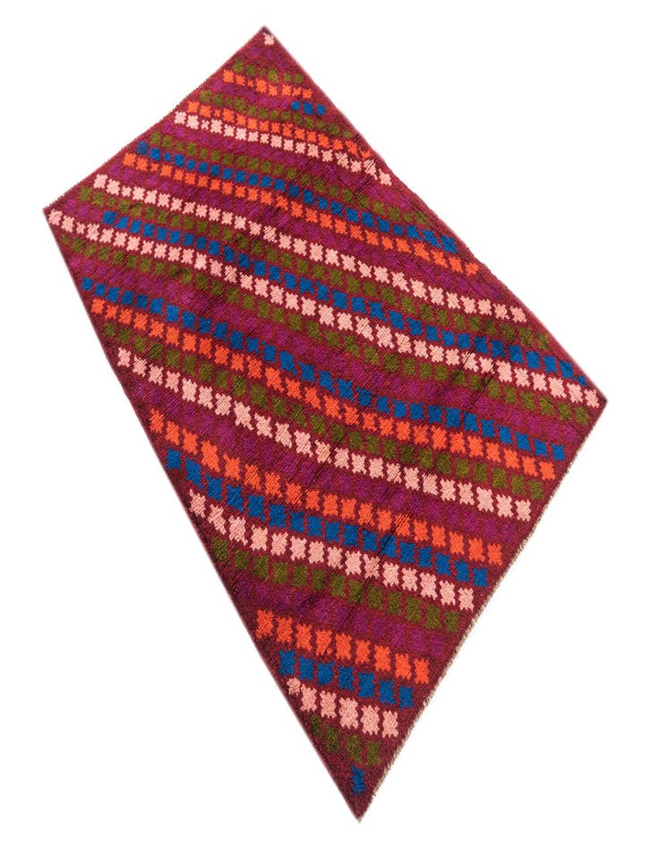 Detail image of  3' 1 x 4' 10  Hand Knotted Balouch Wool Rug