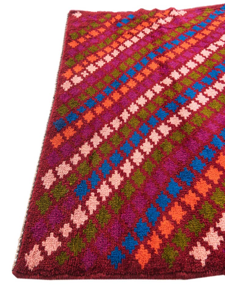 Detail image of  3' 1 x 4' 10  Hand Knotted Balouch Wool Rug