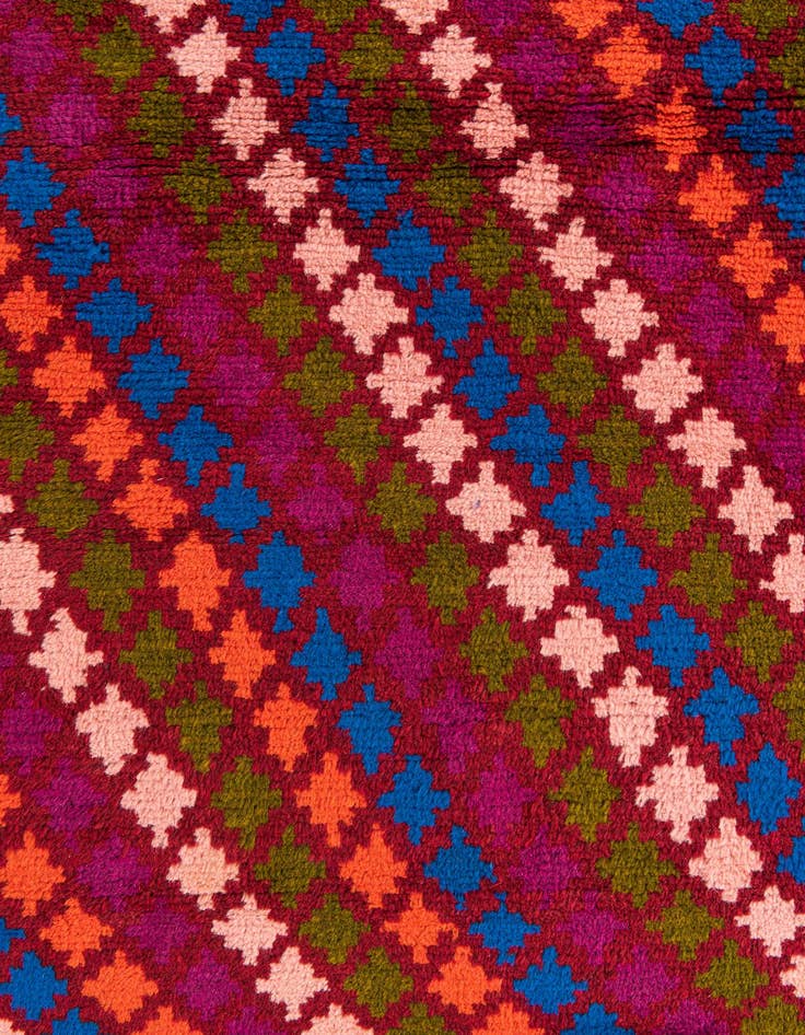 Detail image of  3' 1 x 4' 10  Hand Knotted Balouch Wool Rug