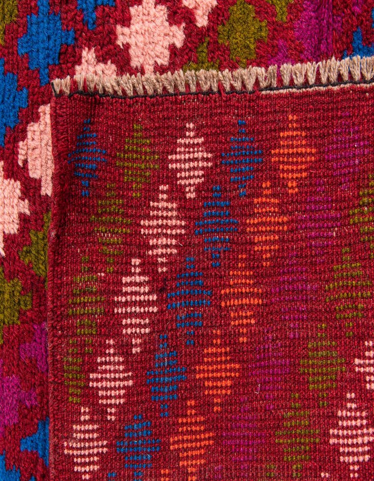 Detail image of  3' 1 x 4' 10  Hand Knotted Balouch Wool Rug