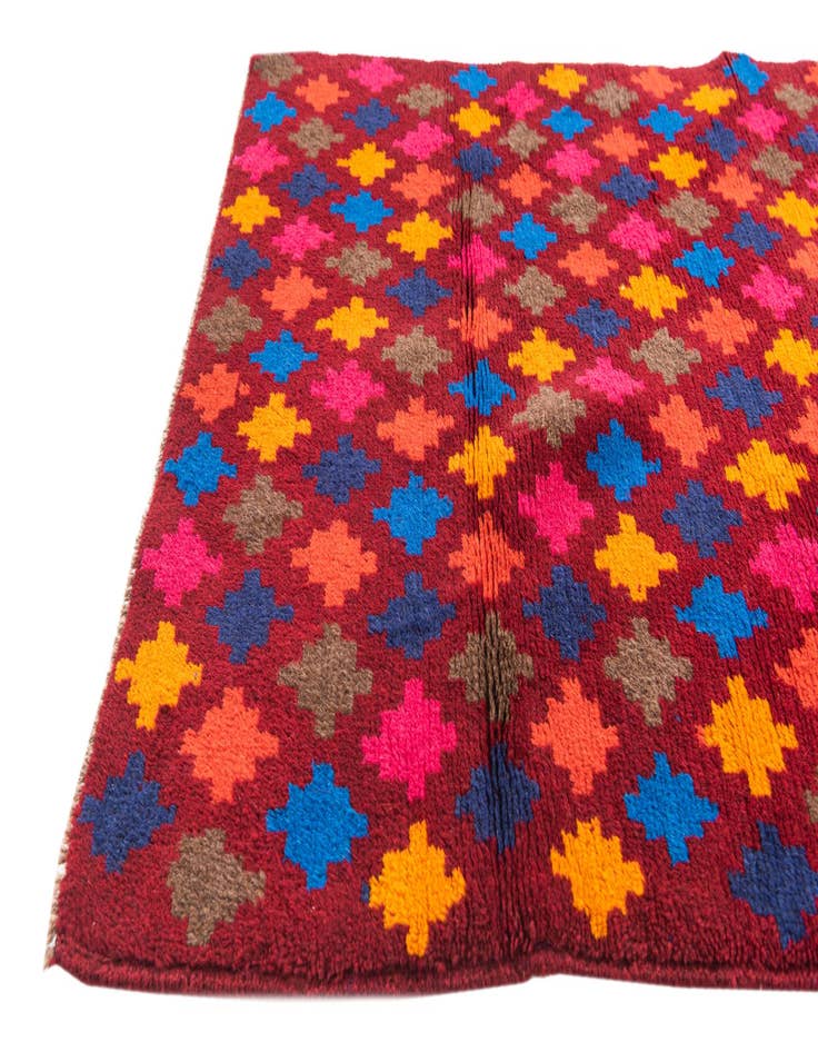 Detail image of 2' 9 x 4' 7 Hand Knotted Balouch Wool Rug