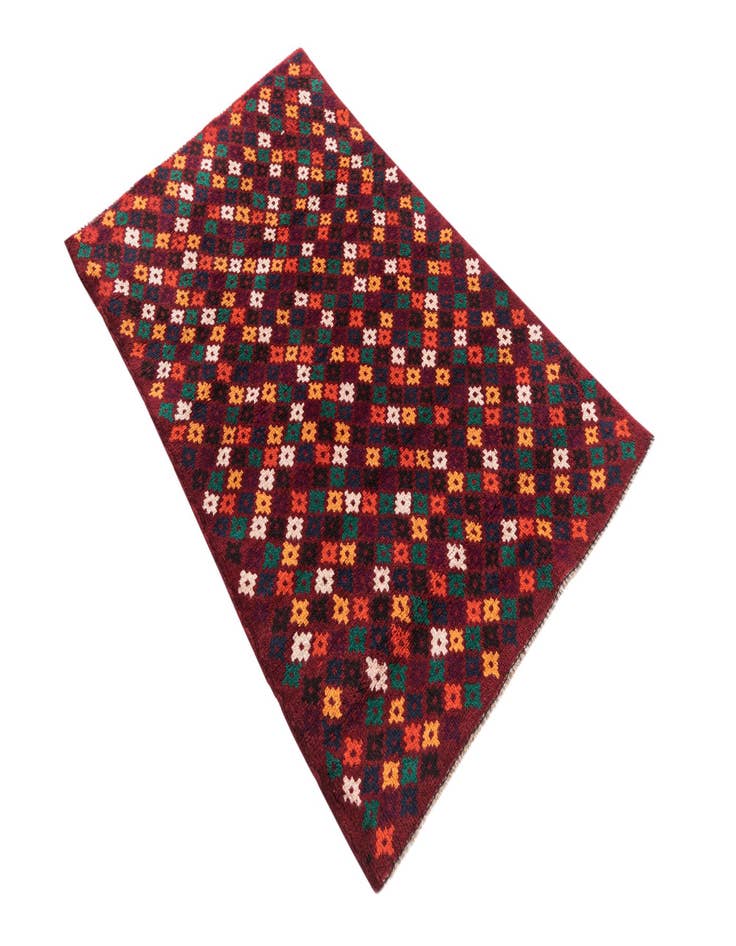 Detail image of  2' 10 x 4' 7  Hand Knotted Balouch Wool Rug