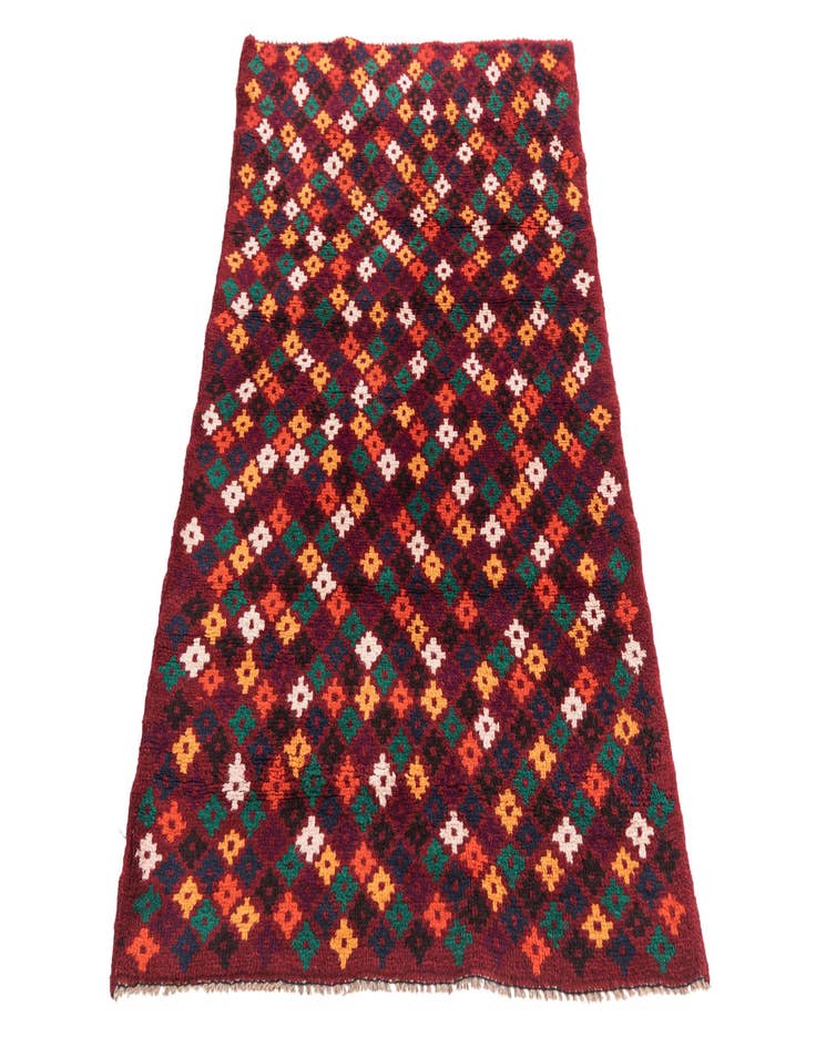 Detail image of  2' 10 x 4' 7  Hand Knotted Balouch Wool Rug