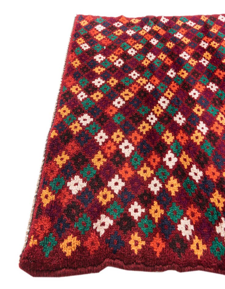 Detail image of  2' 10 x 4' 7  Hand Knotted Balouch Wool Rug