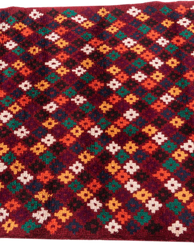 Detail image of  2' 10 x 4' 7  Hand Knotted Balouch Wool Rug