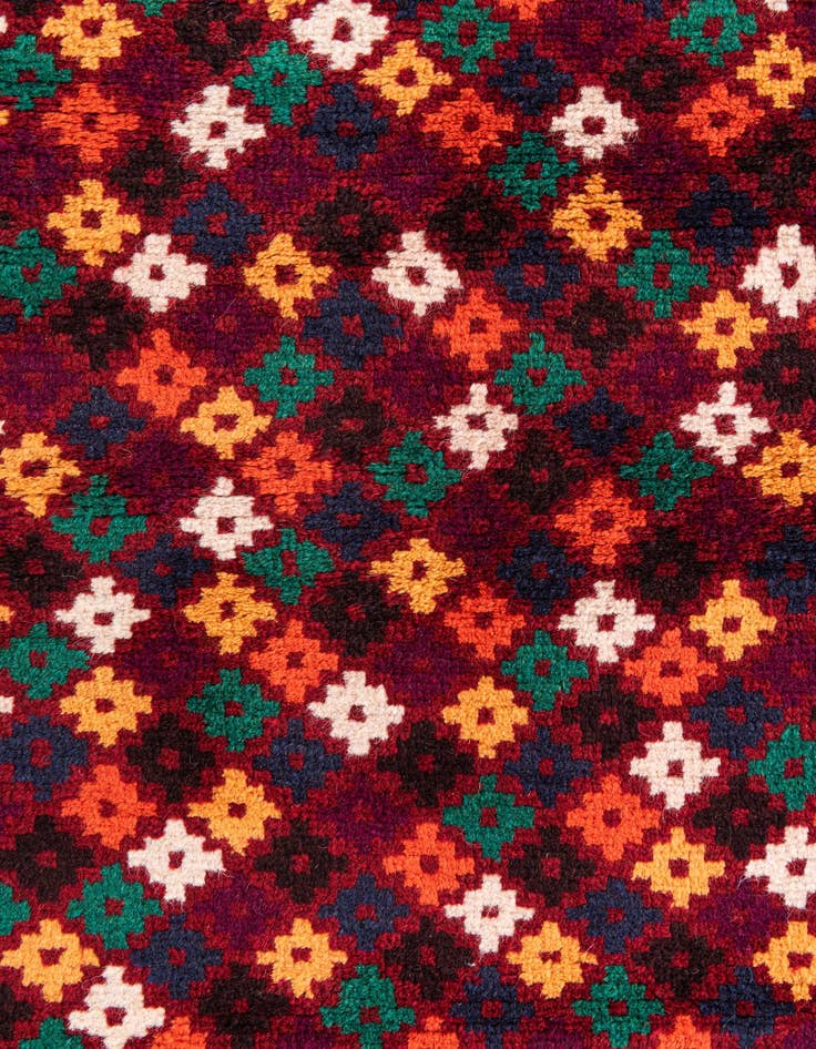 Detail image of  2' 10 x 4' 7  Hand Knotted Balouch Wool Rug