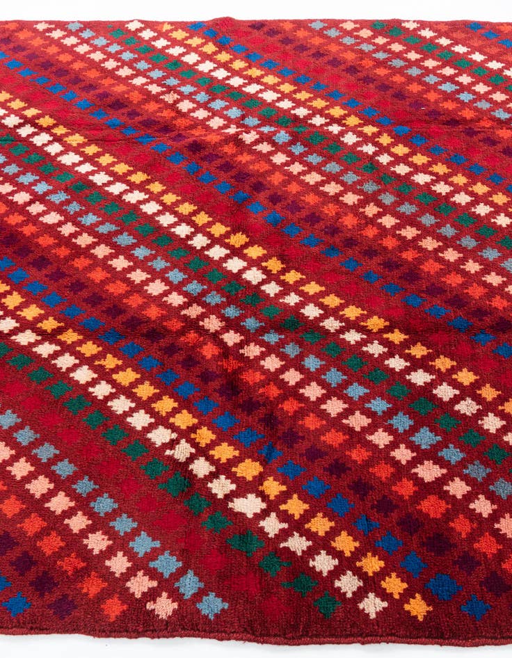 Detail image of  5' 3 x 6' 9  Hand Knotted Balouch Wool Rug