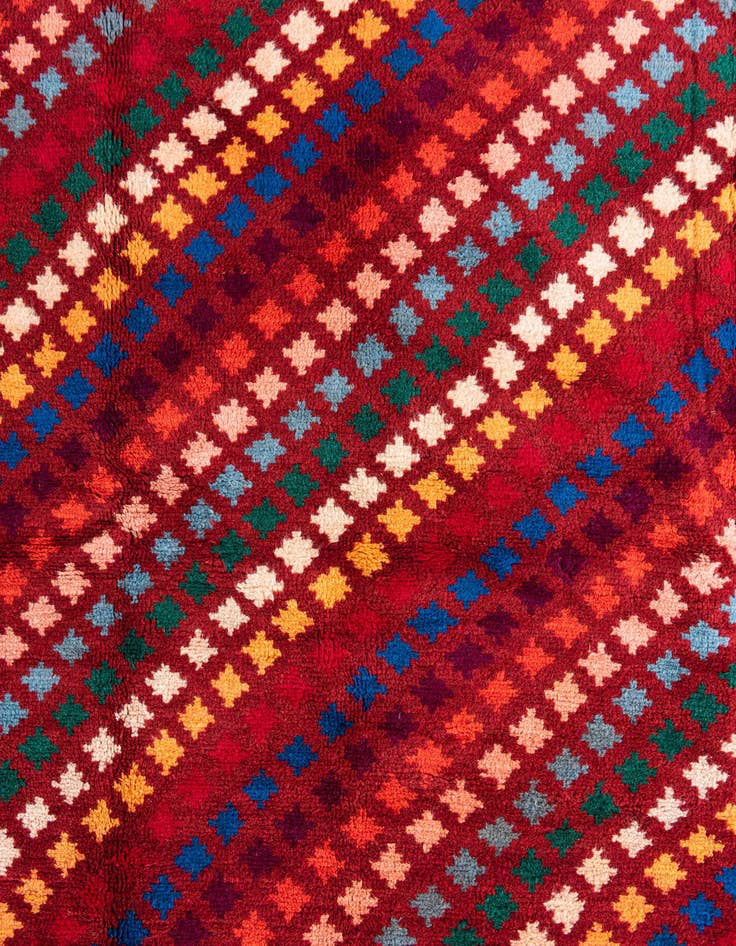 Detail image of  5' 3 x 6' 9  Hand Knotted Balouch Wool Rug