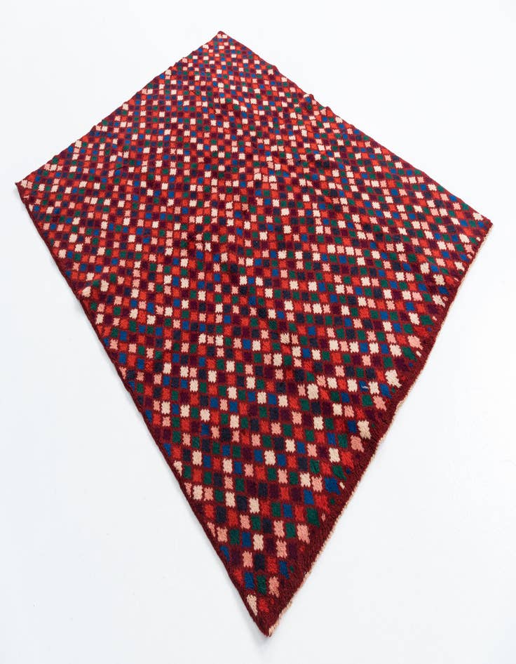 Detail image of  5' 2 x 6' 10  Hand Knotted Balouch Wool Rug