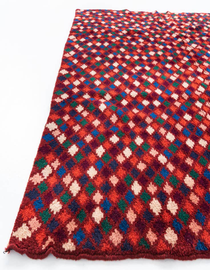 Detail image of  5' 2 x 6' 10  Hand Knotted Balouch Wool Rug