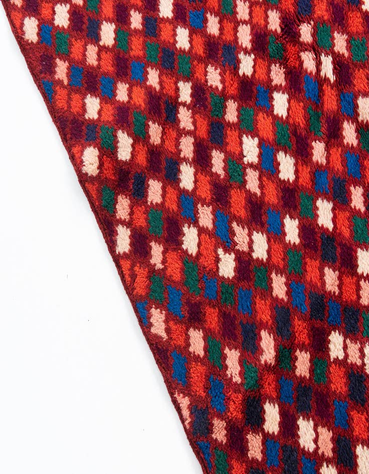 Detail image of  5' 2 x 6' 10  Hand Knotted Balouch Wool Rug