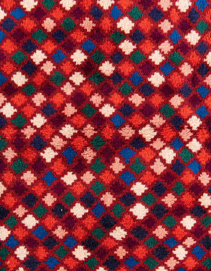 Detail image of  5' 2 x 6' 10  Hand Knotted Balouch Wool Rug