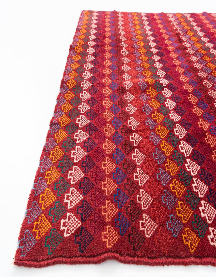 Detail image of  5' x 6' 8  Hand Knotted Balouch Wool Rug