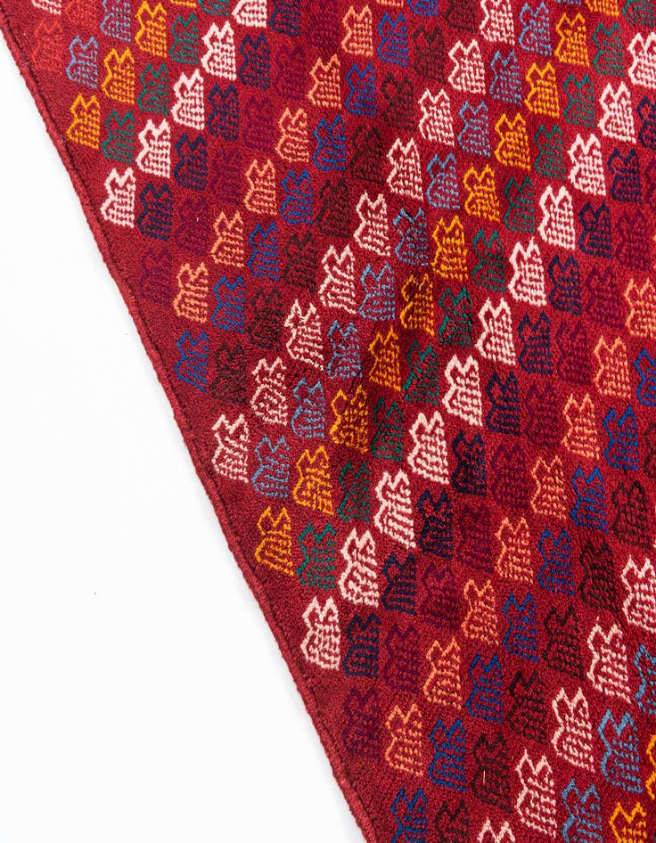 Detail image of  5' x 6' 8  Hand Knotted Balouch Wool Rug