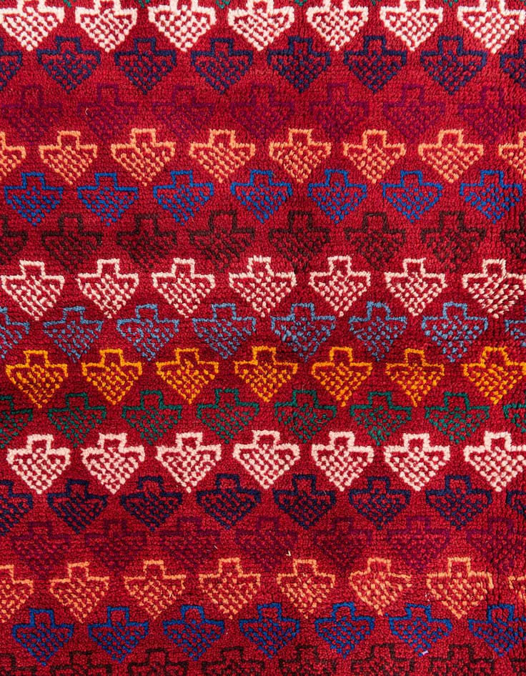 Detail image of  5' x 6' 8  Hand Knotted Balouch Wool Rug