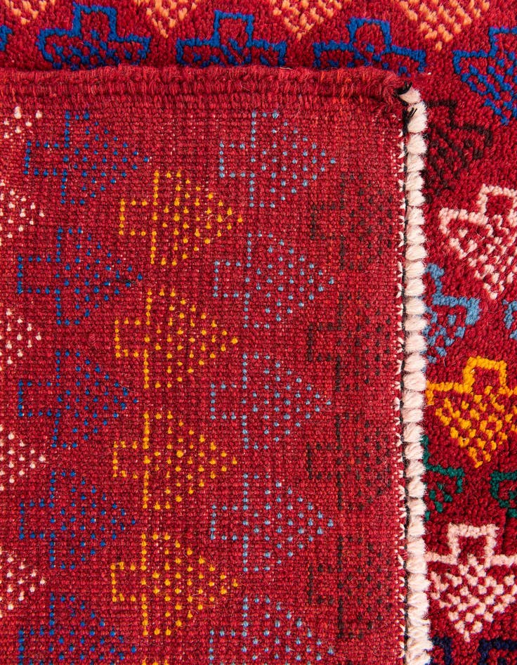 Detail image of  5' x 6' 8  Hand Knotted Balouch Wool Rug