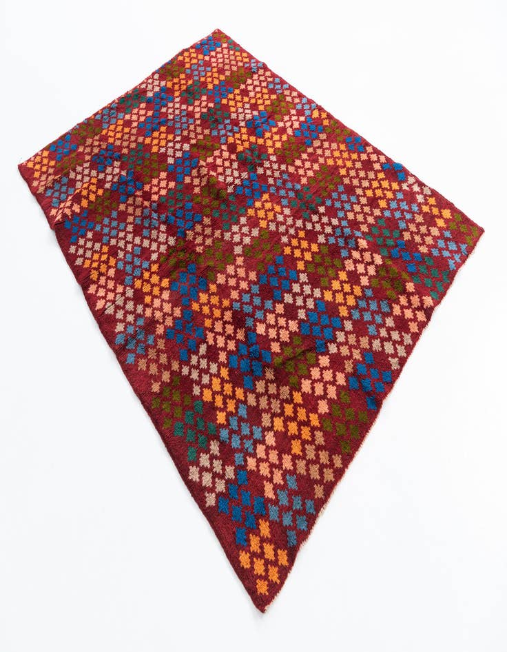 Detail image of  5' x 6' 6  Hand Knotted Balouch Wool Rug