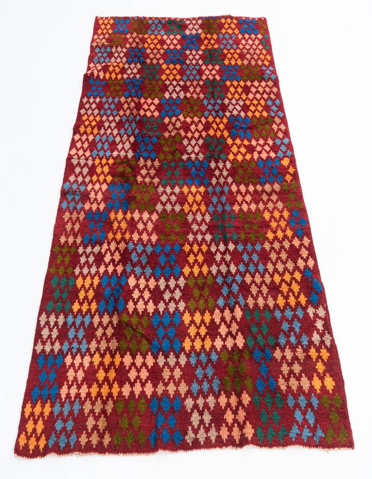 Detail image of  5' x 6' 6  Hand Knotted Balouch Wool Rug