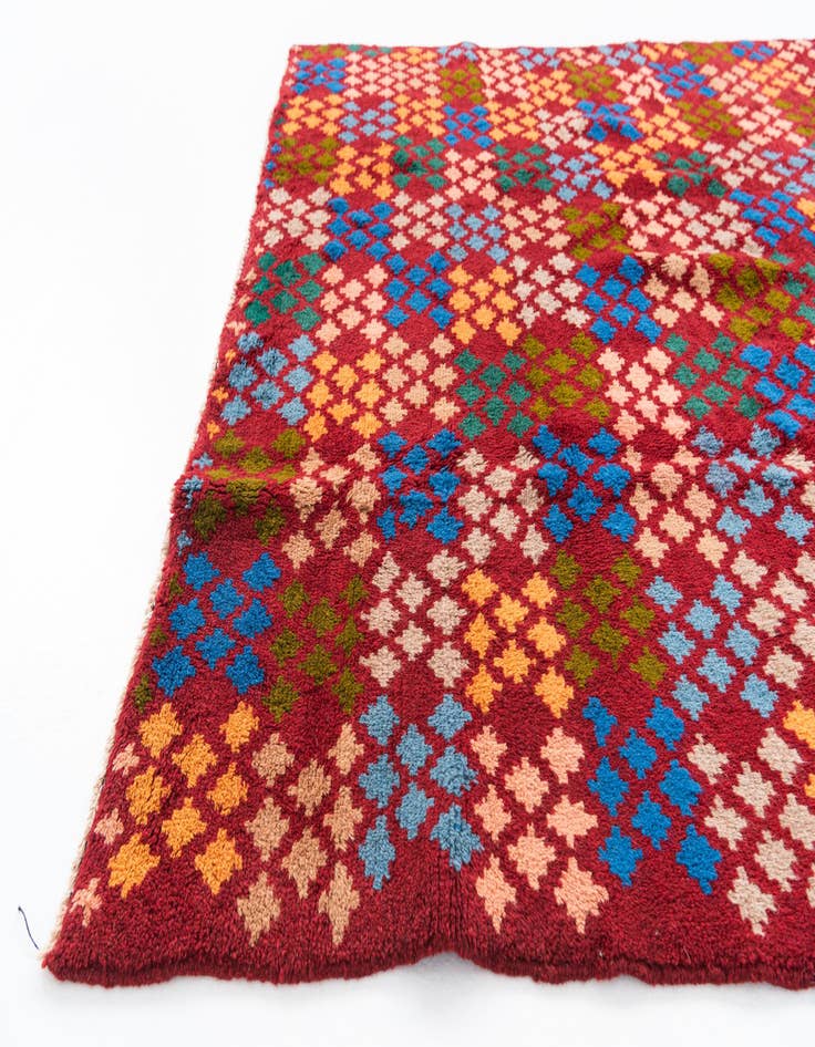 Detail image of  5' x 6' 6  Hand Knotted Balouch Wool Rug