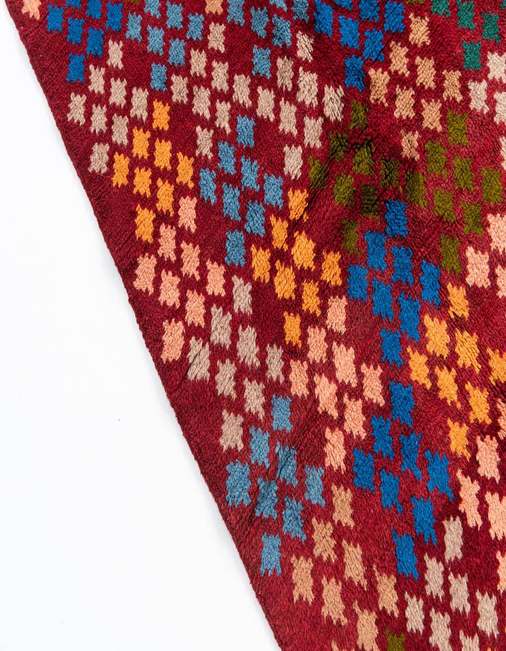 Detail image of  5' x 6' 6  Hand Knotted Balouch Wool Rug