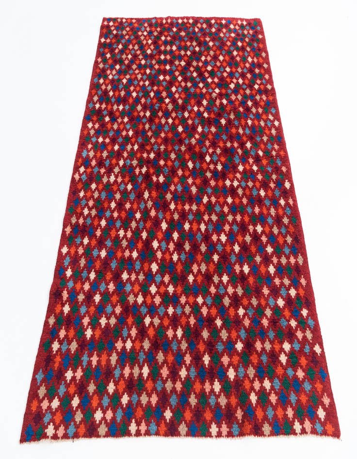 Detail image of  5' x 6' 7  Hand Knotted Balouch Wool Rug