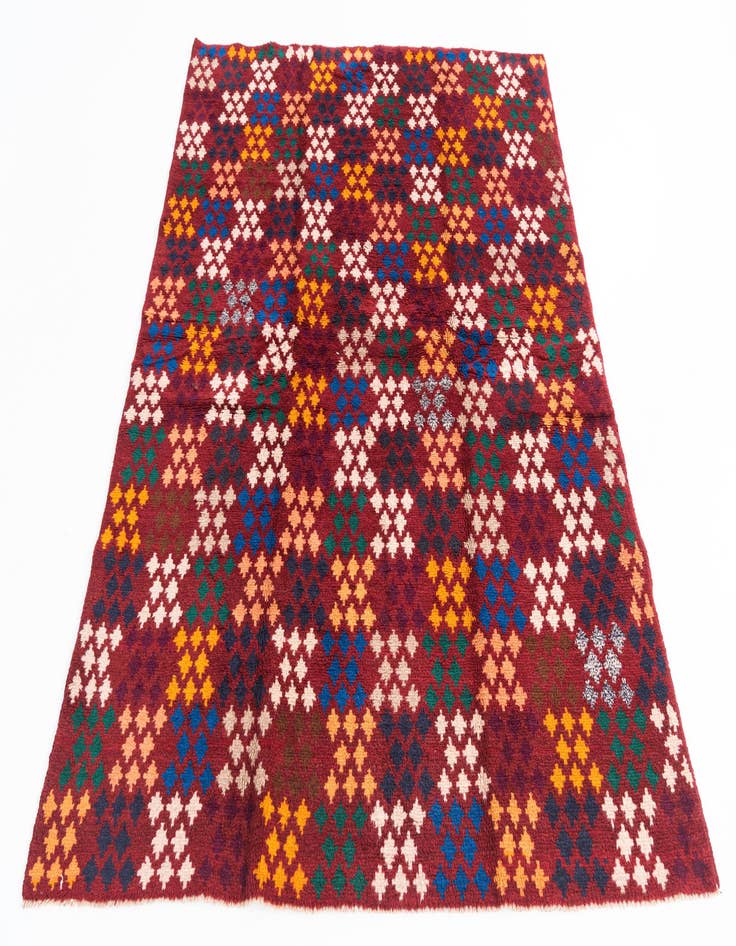 Detail image of  5' x 6' 6  Hand Knotted Balouch Wool Rug