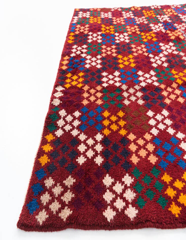 Detail image of  5' x 6' 6  Hand Knotted Balouch Wool Rug