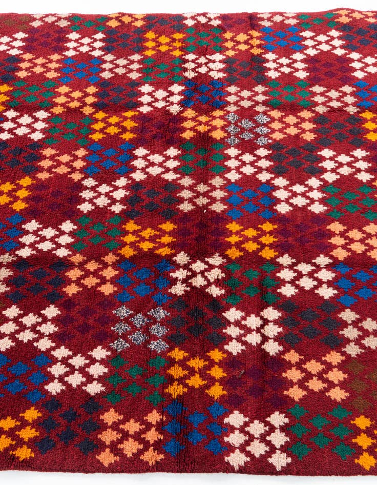 Detail image of  5' x 6' 6  Hand Knotted Balouch Wool Rug