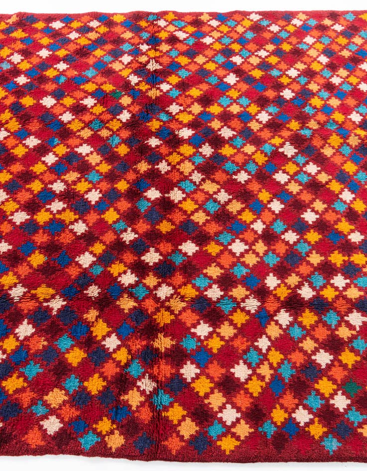 Detail image of  4' 9 x 6' 9  Hand Knotted Balouch Wool Rug