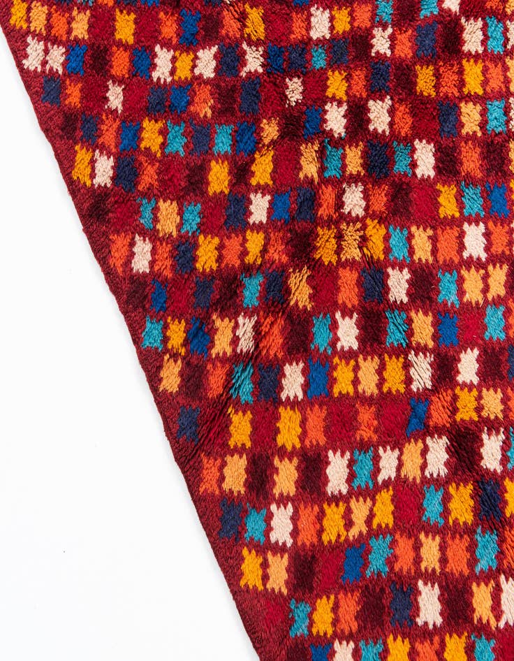 Detail image of  4' 9 x 6' 9  Hand Knotted Balouch Wool Rug