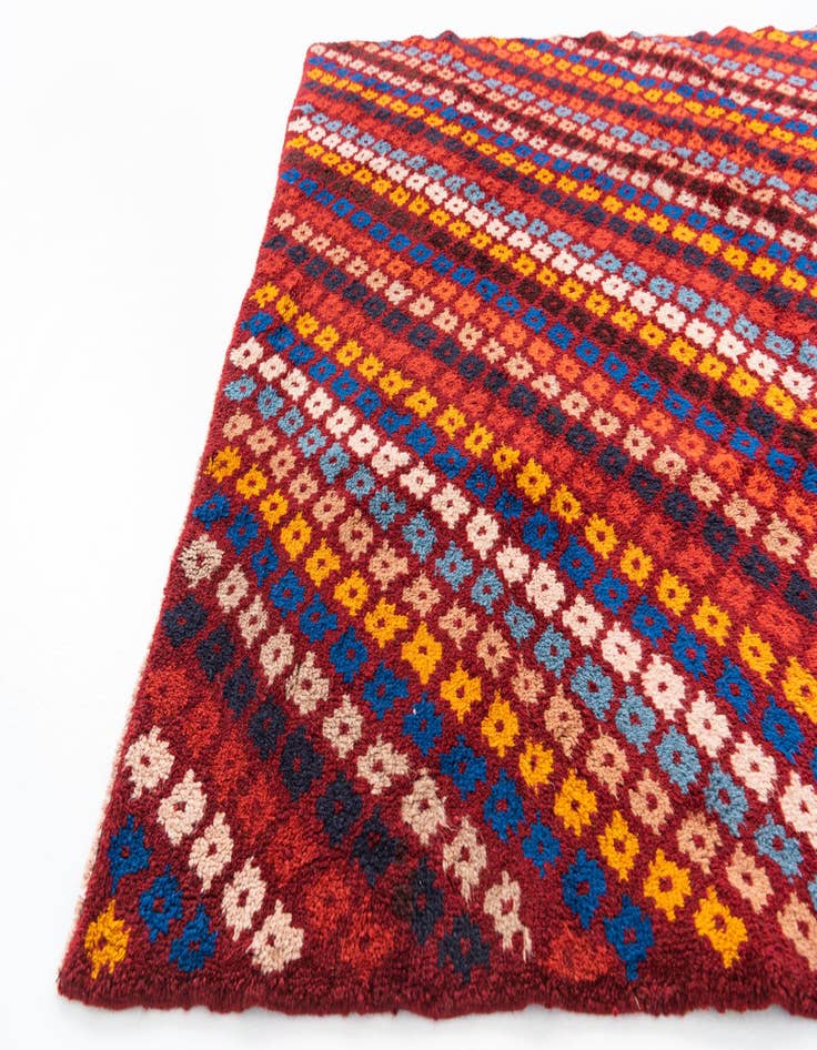 Detail image of  5' 1 x 6' 5  Hand Knotted Balouch Wool Rug