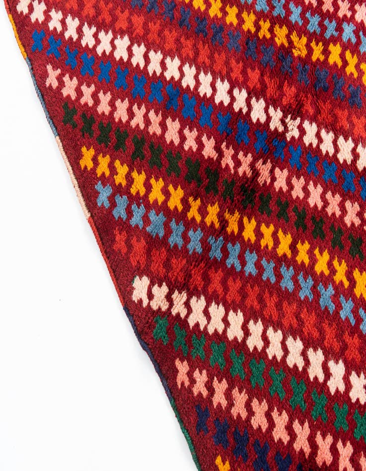 Detail image of  5' 1 x 6' 7  Hand Knotted Balouch Wool Rug