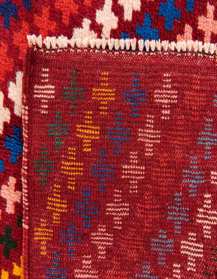 Detail image of  5' 1 x 6' 7  Hand Knotted Balouch Wool Rug
