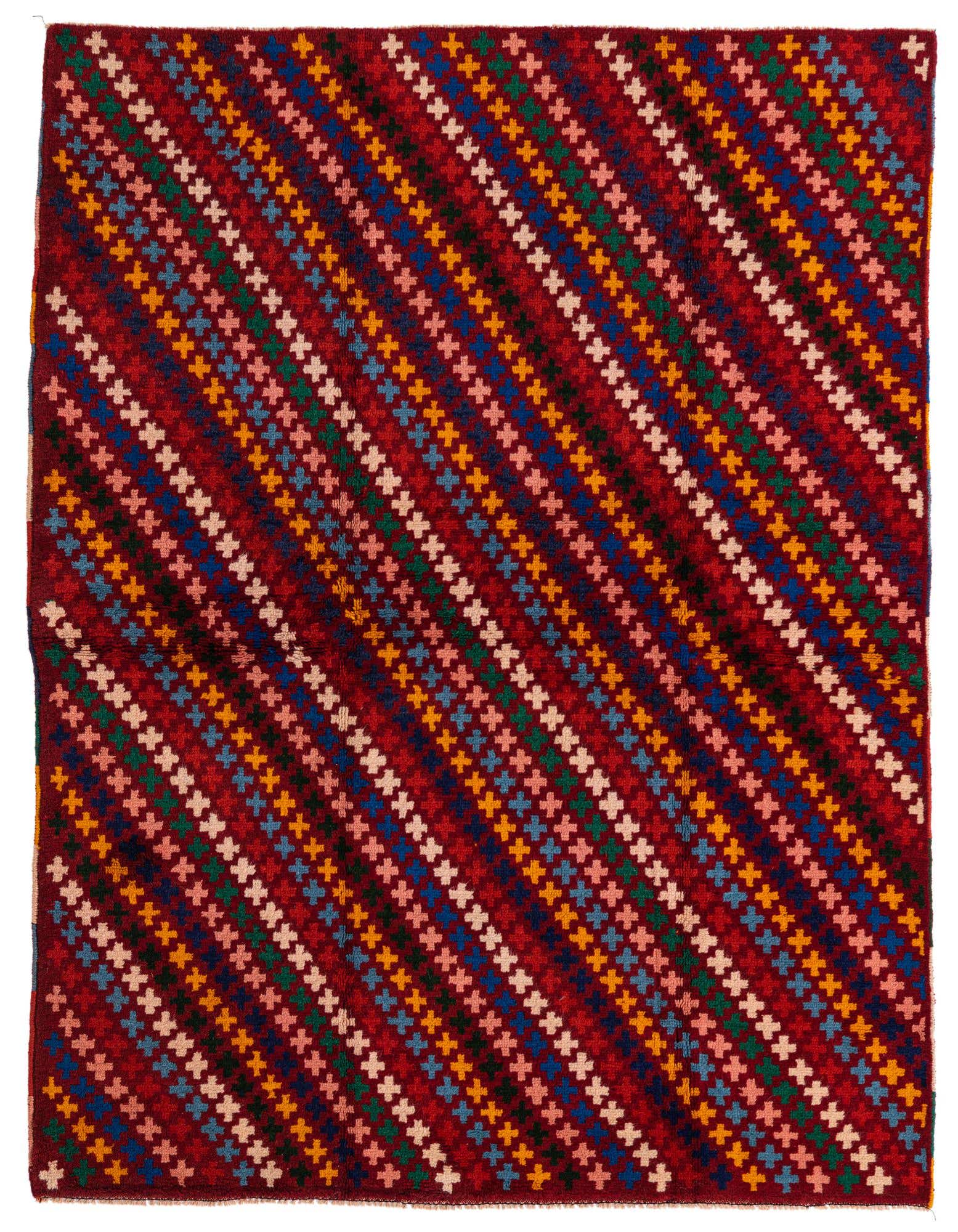 Primary image  5' 1 x 6' 7  Hand Knotted Balouch Wool Rug