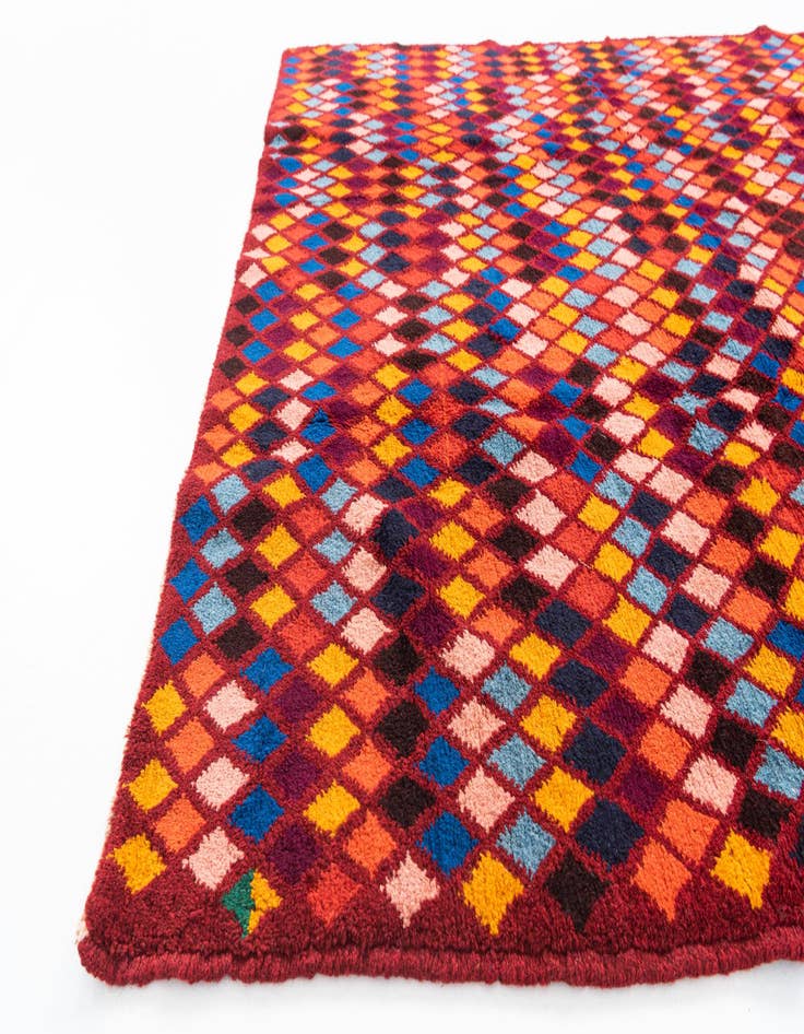 Detail image of  5' x 6' 4  Hand Knotted Balouch Wool Rug