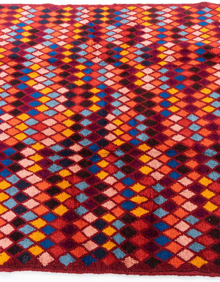 Detail image of  5' x 6' 4  Hand Knotted Balouch Wool Rug