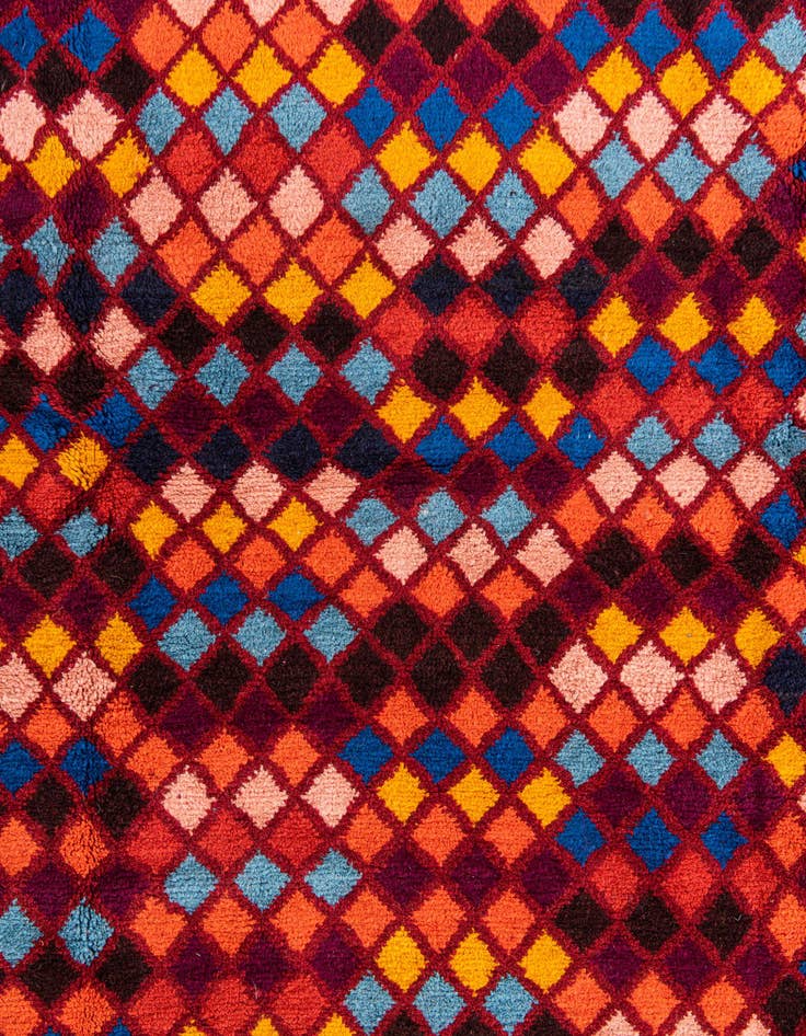 Detail image of  5' x 6' 4  Hand Knotted Balouch Wool Rug