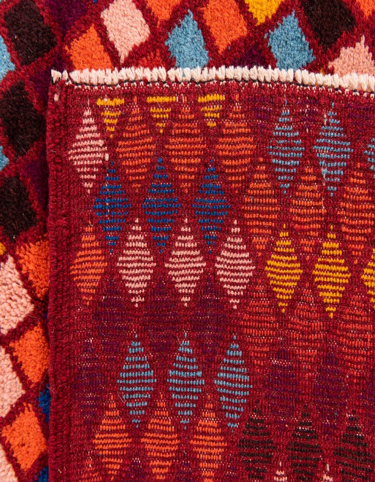 Detail image of  5' x 6' 4  Hand Knotted Balouch Wool Rug