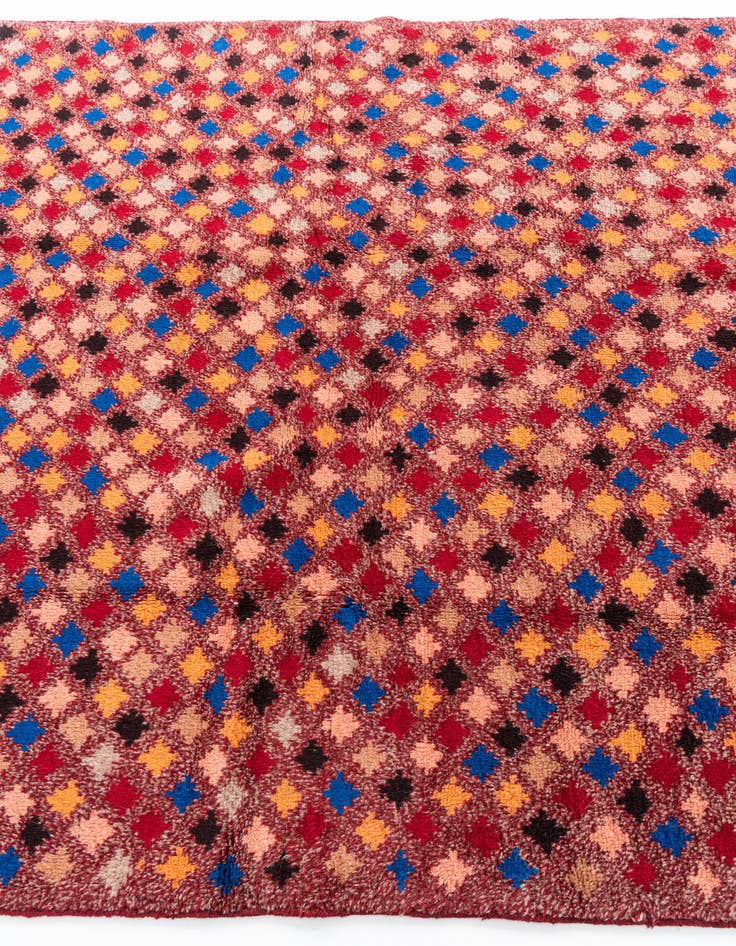 Detail image of  5' 1 x 6' 9  Hand Knotted Balouch Wool Rug