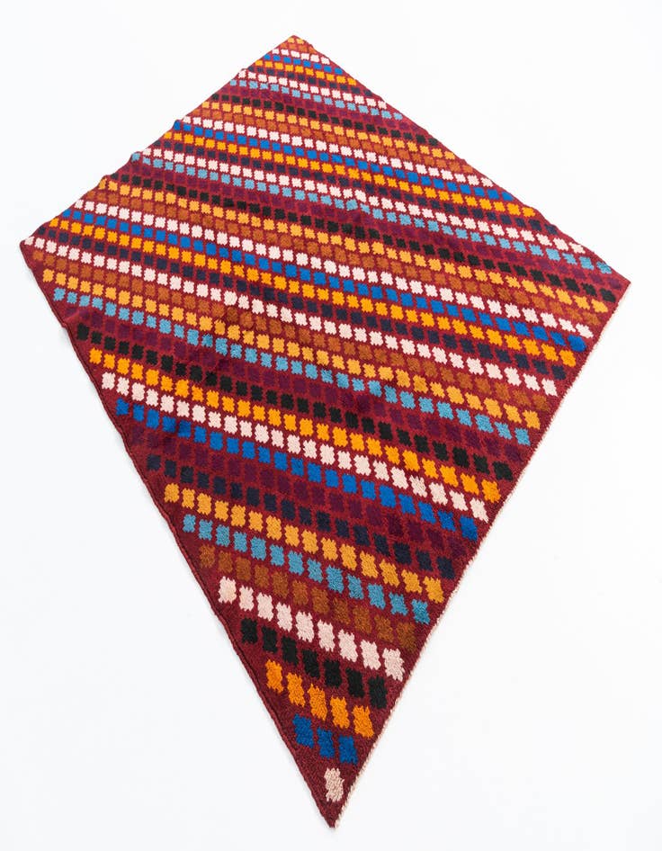 Detail image of  5' 3 x 6' 4  Hand Knotted Balouch Wool Rug