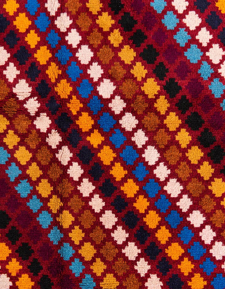 Detail image of  5' 3 x 6' 4  Hand Knotted Balouch Wool Rug