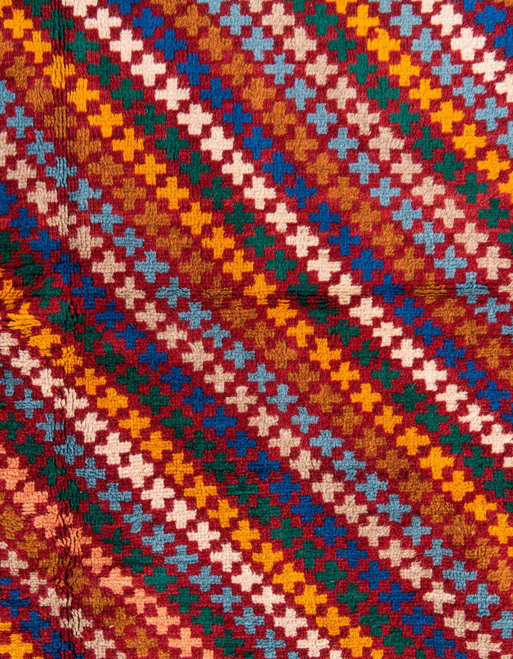 Detail image of  4' 5 x 6' 7  Hand Knotted Balouch Wool Rug