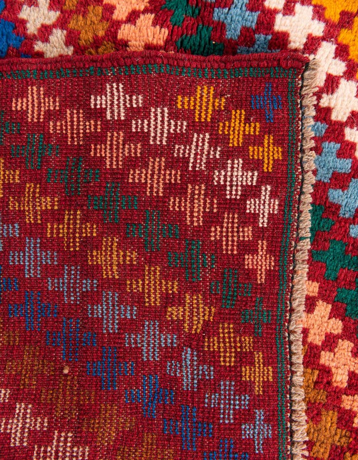 Detail image of  4' 5 x 6' 7  Hand Knotted Balouch Wool Rug