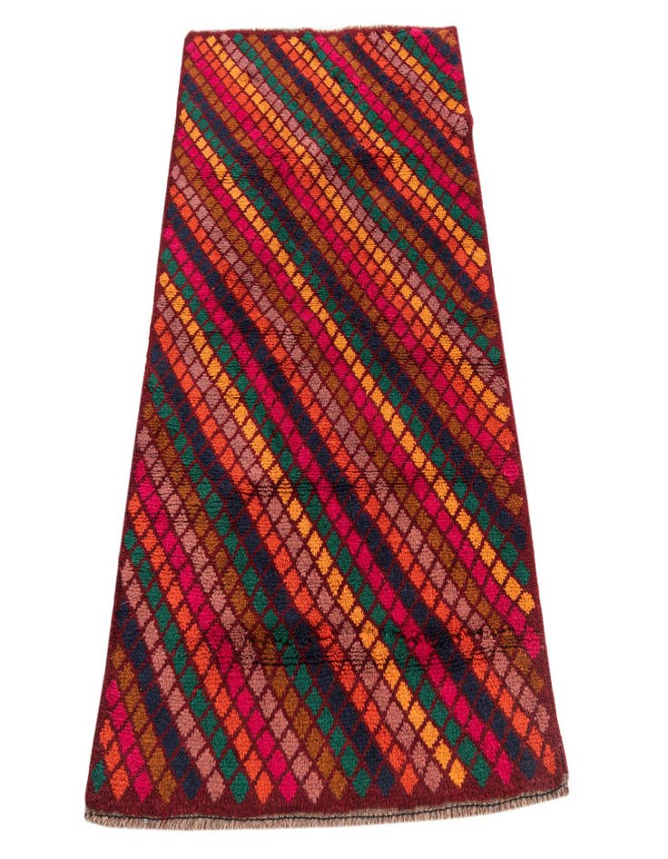 Detail image of  3' x 4' 6  Hand Knotted Balouch Wool Rug