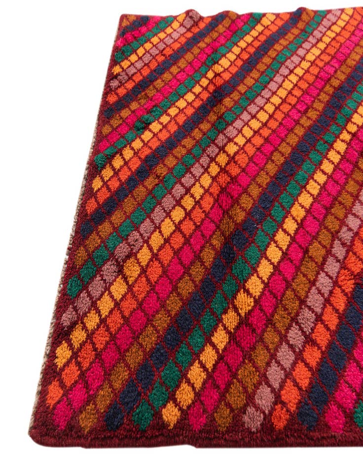 Detail image of  3' x 4' 6  Hand Knotted Balouch Wool Rug